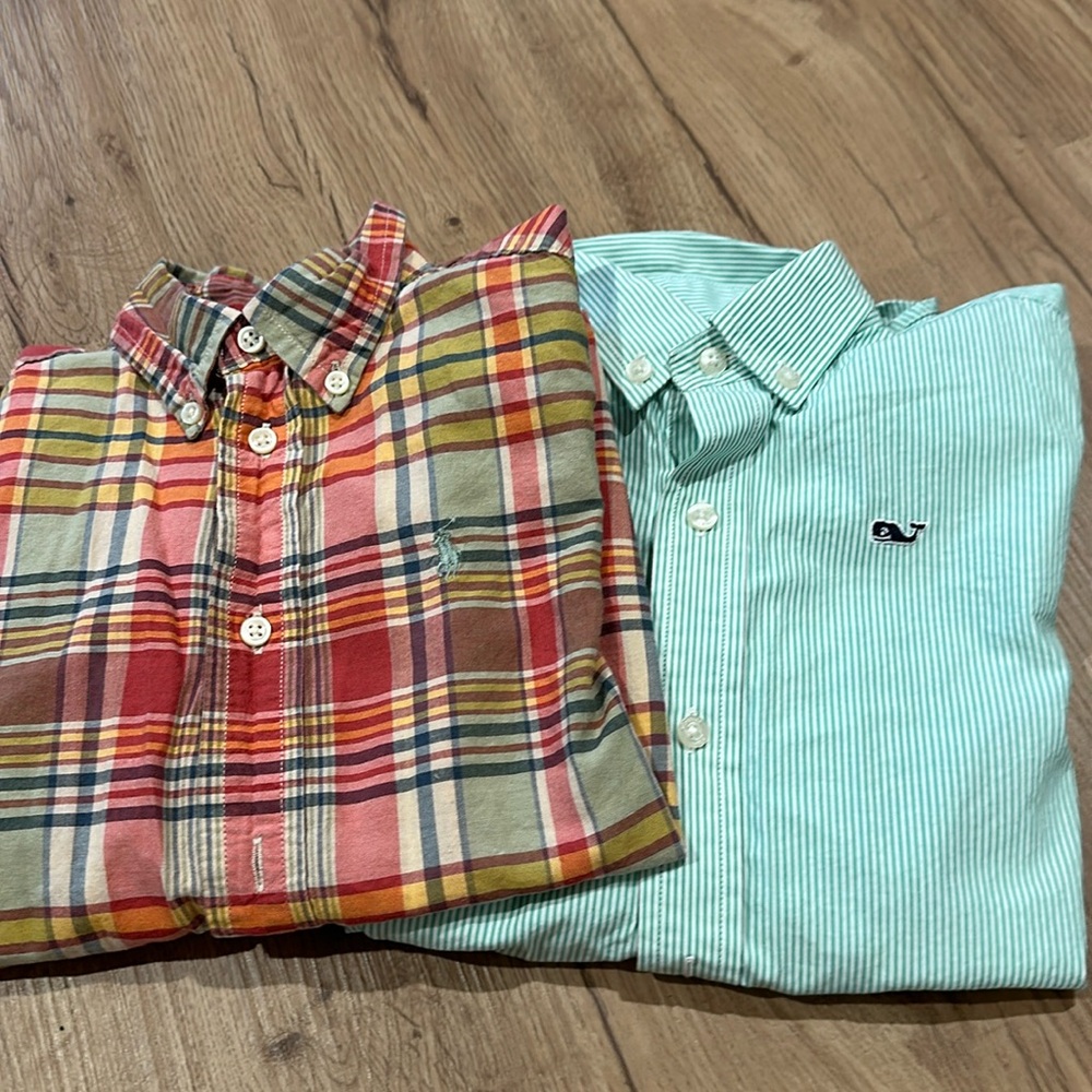 Ralph Lauren and Vineyard Vines  shirts